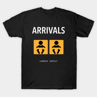 Twin Baby Landed Safely T-Shirt